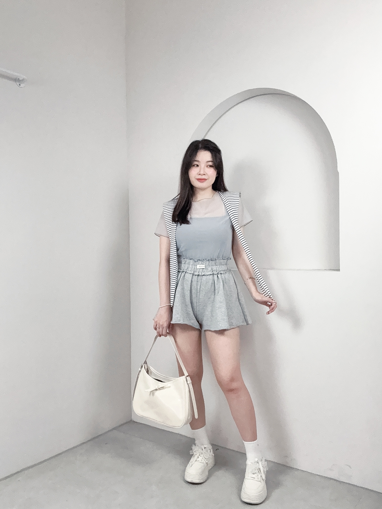 小臉濾鏡透紗♡兩件式上衣 