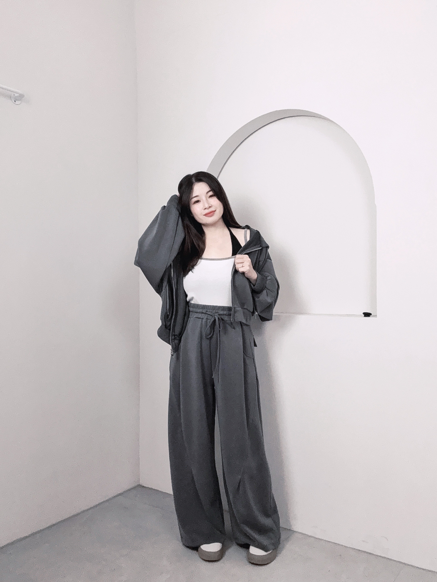 超正機場穿搭♡三件套