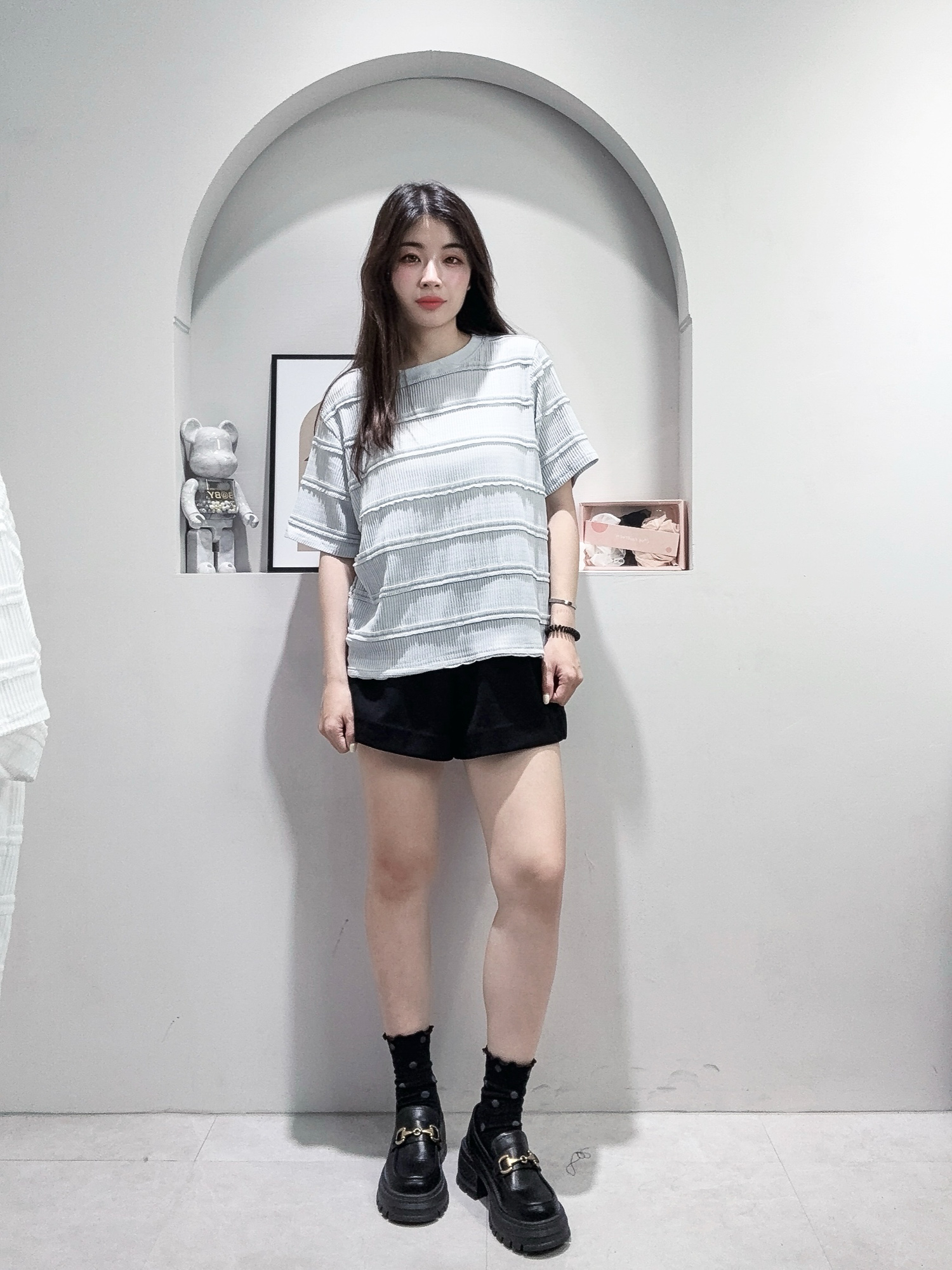 立體條紋衫♡