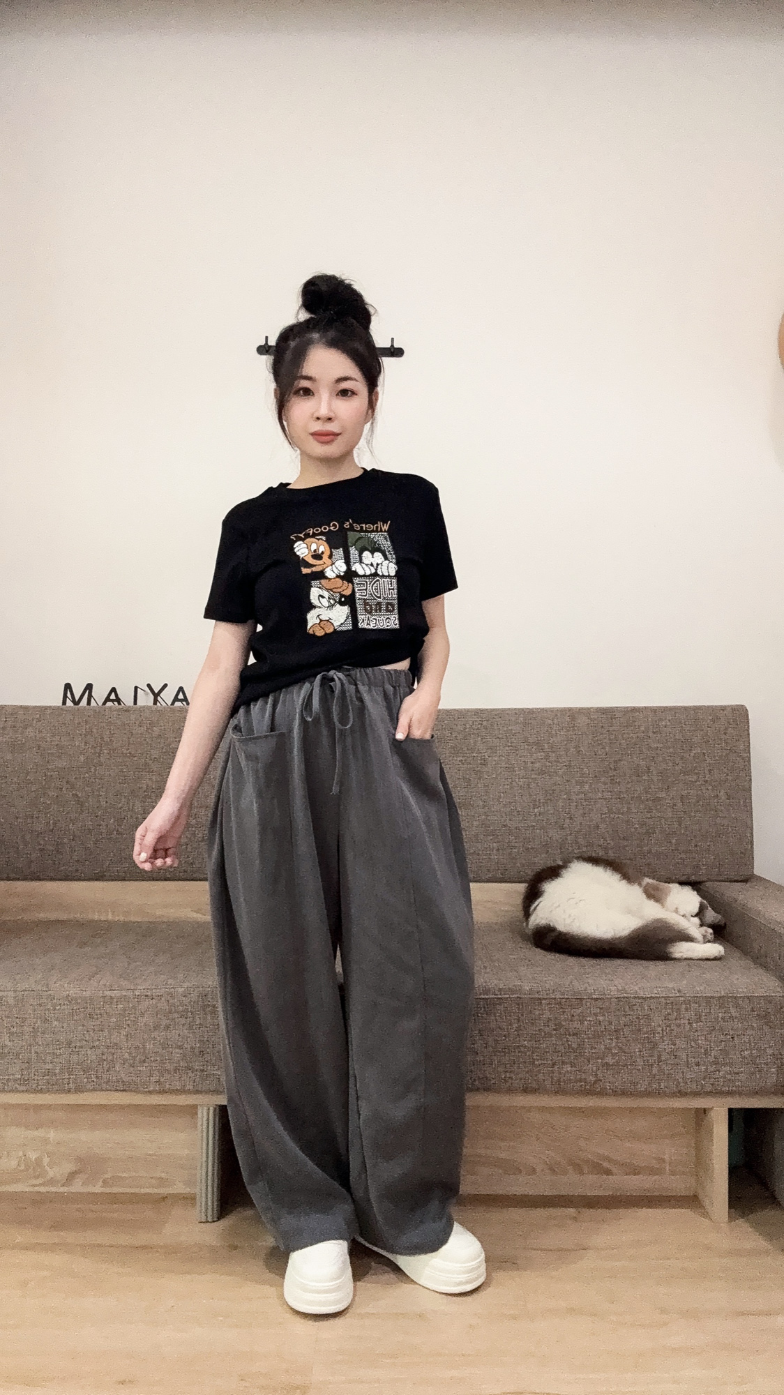 米奇刺繡圖騰T