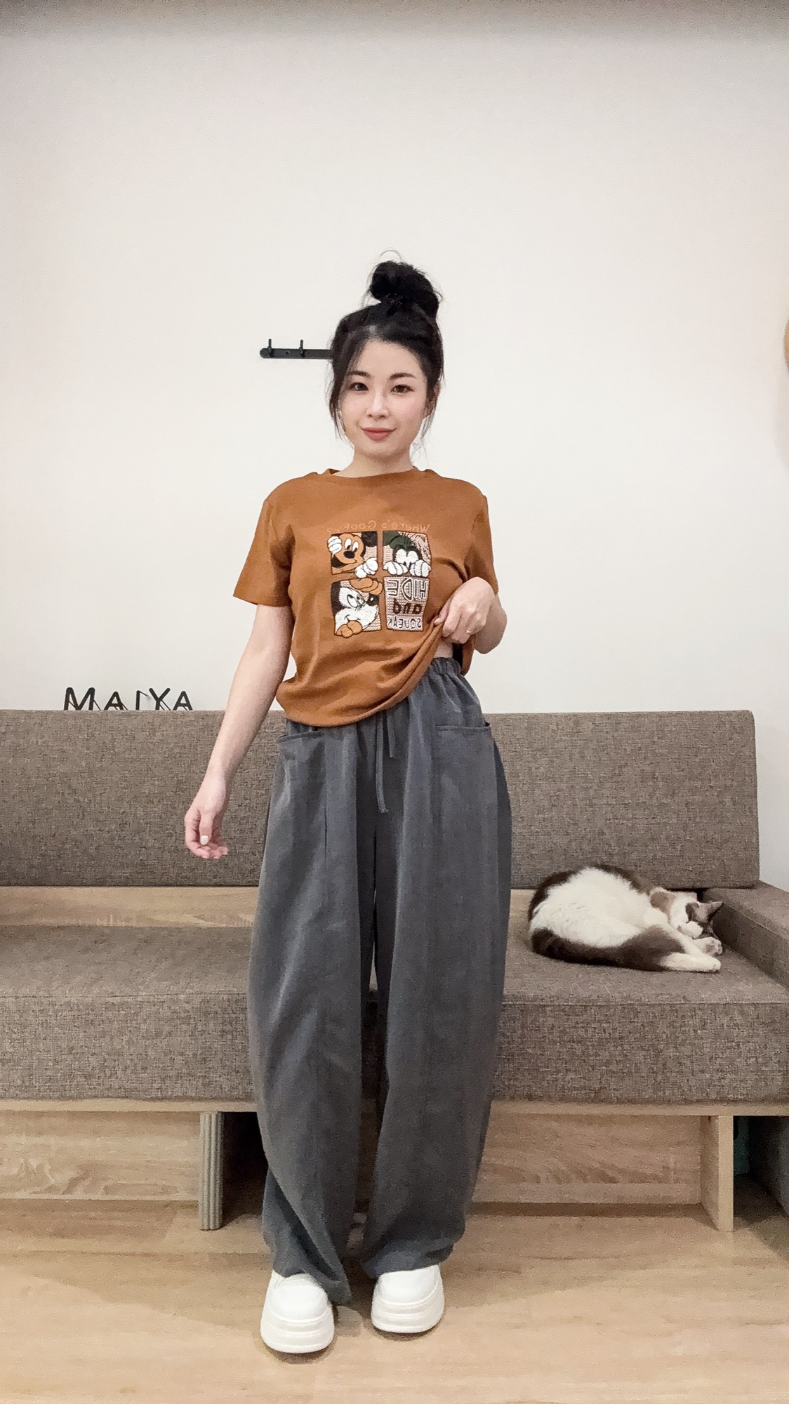 米奇刺繡圖騰T