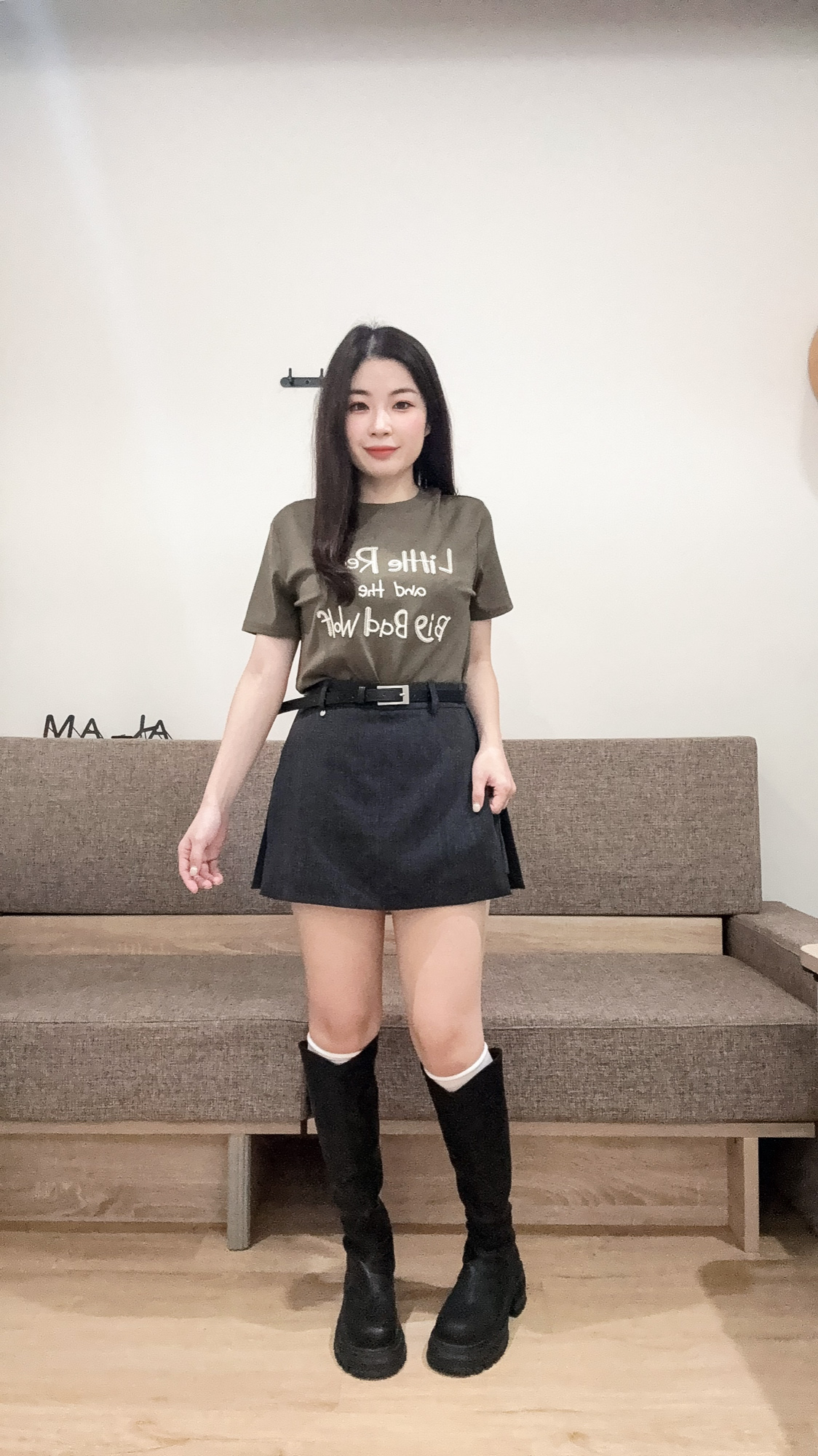 小紅帽與大野狼刺繡T