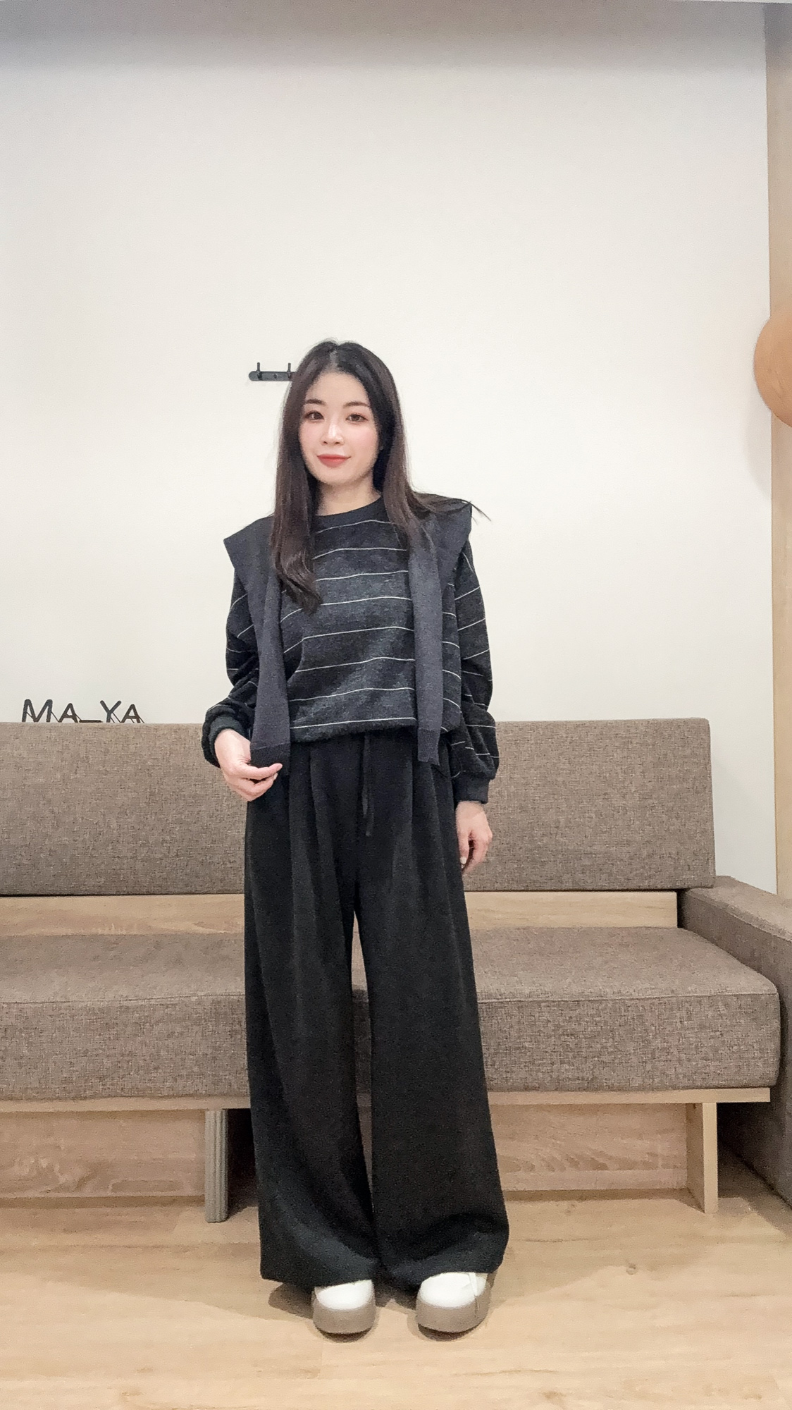 秋冬氛圍組附披肩上衣