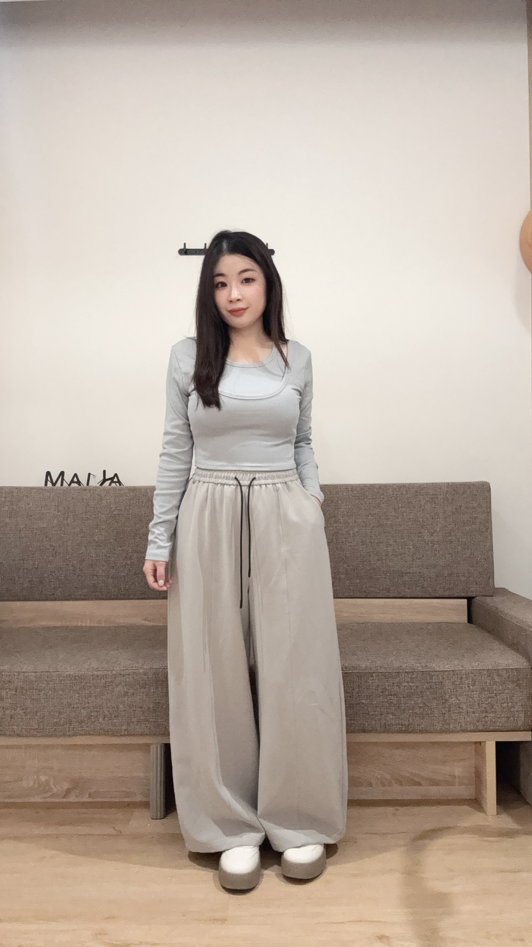 奶油餅乾厚底德訓鞋